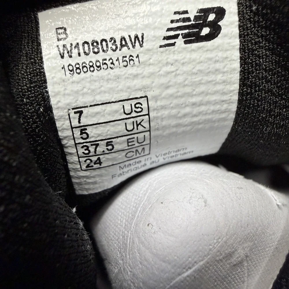 New Balance 1080 W10803AW Black Running Shoes Women's Size 7 New